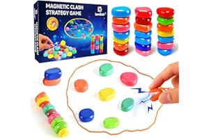 Magnetic Chess Game with Stones & String – Kollide Magnet Game, Addictive Magnet Game with 20 Magnetic Stones, Strategy Party