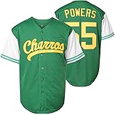 NJKA Kenny Powers #55 Baseball Jersey Shirt Eastbound and Down Movie Baseball Jersey Stitched