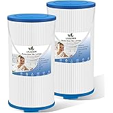LVJUSEN 303279 Replacement Hot Tub Filter Fits AquaTerra/Freeflow/Lifesmart/Watkins Hot Tubs, Replaces Clarathon Threaded Filter FC 2402/ OEM 78460 ACT-50SQFLTR, 5CH-37, LSX1057, PFF42TC-P4-2 Pack