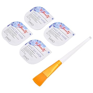 Buy Korean Silk Face Mask By Sano Naturals 4 Pack Online At Low Prices In India Amazon In