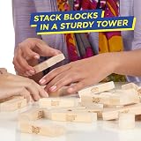 Hasbro Gaming Jenga Family Board Game Classic Wood Block Stacking Game 1+ view 7