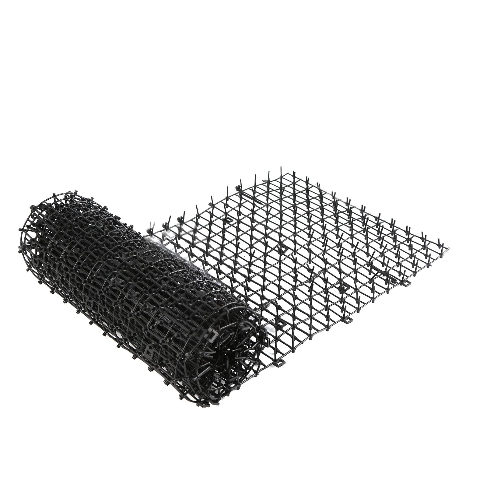 Haokaini 1 Roll Cat Scat Mat with Humane Plastic Repellent Spikes Anti-Cat Digging Stopper Pet Deterrent Mat for Garden Farm Protect Plants Flowers 200CMx28cm