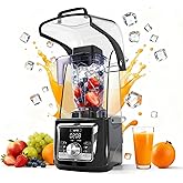 VONCI 2200W Commercial Blender With Sound Enclosure, 85OZ Large Capacity Quiet Blender For Smoothies, Heavy Duty Industrial Blenders For Restaurant, Perfect For Kitchen, Ice Crush, Milk Shake, Fruits