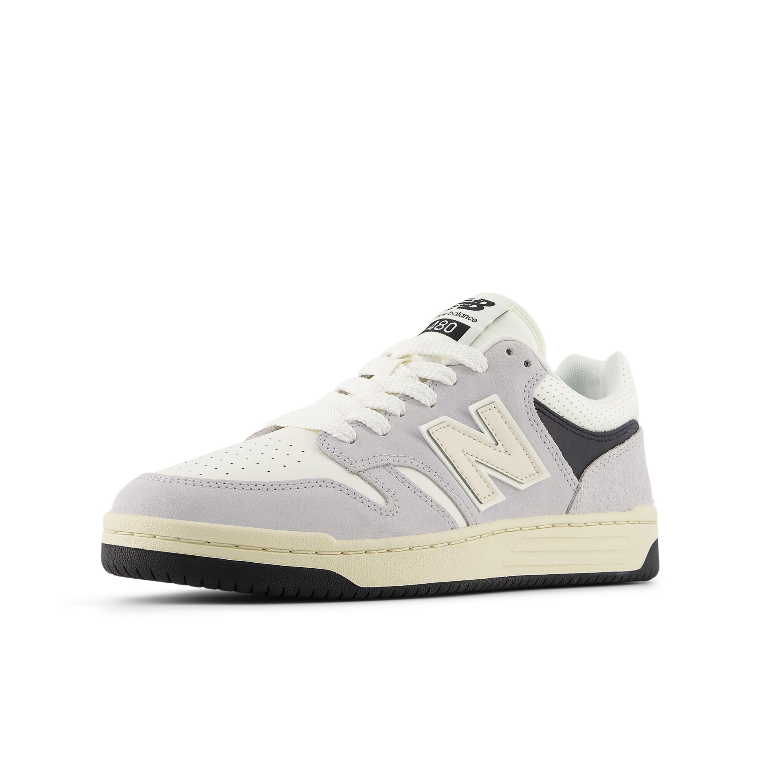 New Balance Men's 480 V1 Premium Sneaker, Grey/Sea Salt, 5 M Image