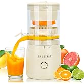 Electric Citrus Juicer, Rechargeable Orange Juicer Squeezer with USB-C | Portable Lemon Juice Squeezer for Oranges, Lime, Grapefruit, High Juice Yield, Easy to Clean &amp; Use, Double-Press to Start