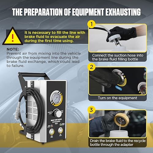 Brake Bleeder Kit, Brake System Bleeding Tools Oil Extractor Fluid