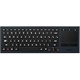 Logitech K830 Illuminated Living-Room Keyboard with Built-in Touchpad – Easy-access Media Keys and Shortcut Keys for Windows 