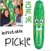 GIANT Inflatable Pickle Head - Beach Pool Float Noodle Gag Prank Joke Party Fun