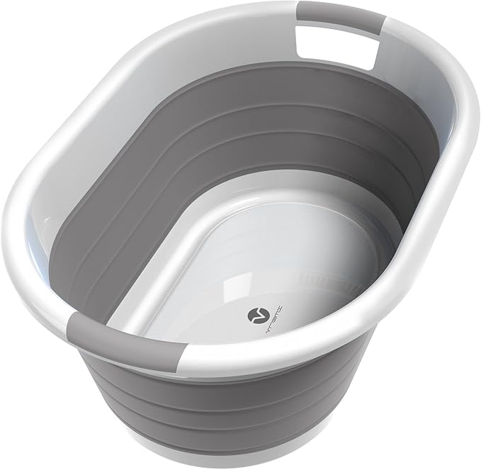 Vremi Collapsible Plastic Laundry Basket Large Folding Pop Up Laundry