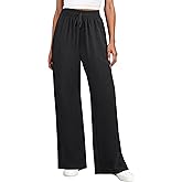 ANRABESS Women Wide Leg Palazzo Pants 2026 Summer Casual Loose Elastic High Waisted Flowy Lounge Beach Trousers Work Outfits