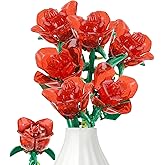 Valentines Roses Flower Bouquet Building Sets, Valentine's Day Gifts for Her Girls Women Girlfriend Wife, Valentines Day Decorations, Roses Artificial Flowers Building Block Toy for Adults(240PCS)