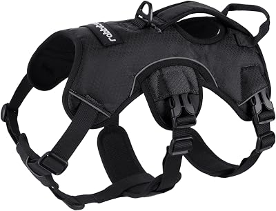 rabbitgoo Escape-Proof Dog Harness Medium Large Handle Reflective Adjustable