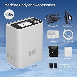 Portable Oxygen Generator with Accessory and Bag
