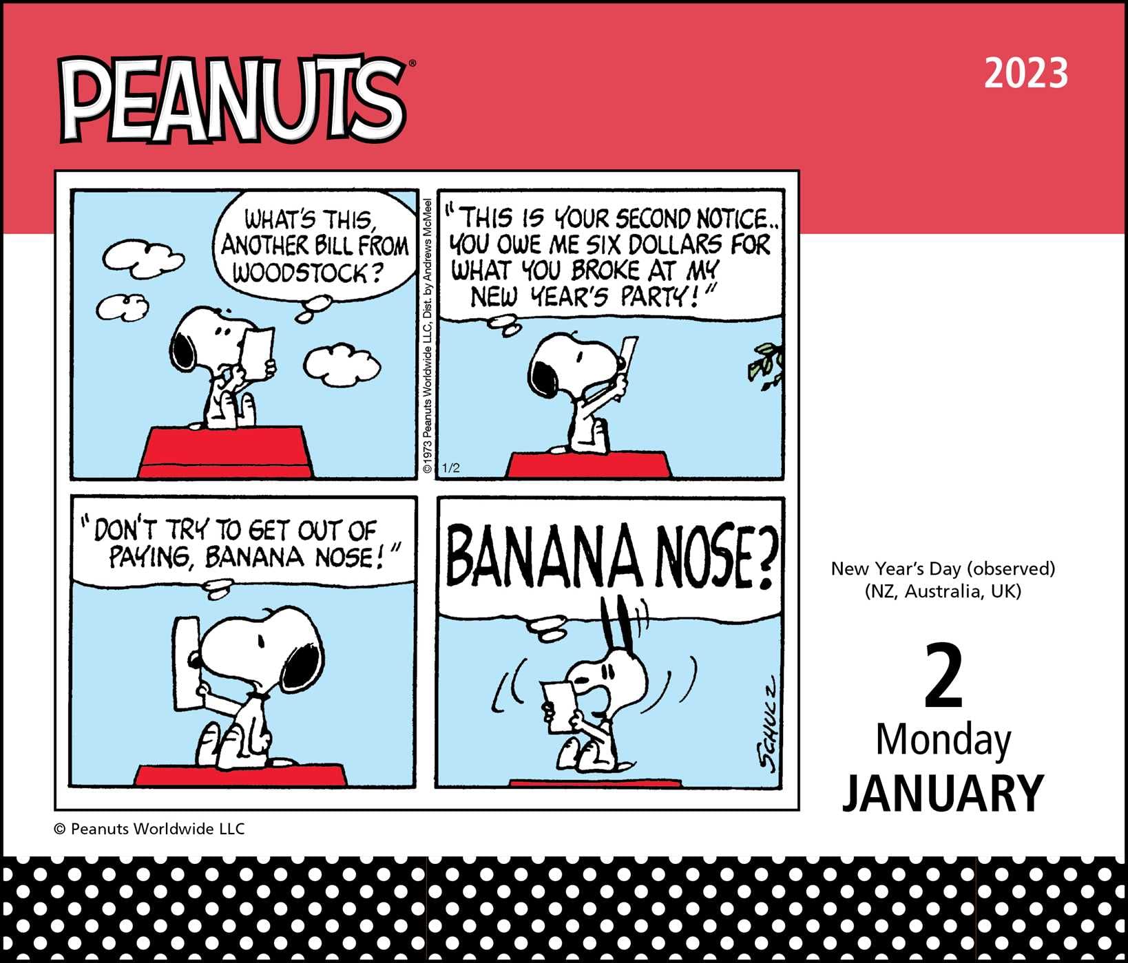 Calendrier Snoopy 2023 Amazon.com: Peanuts 2023 Day-To-Day Calendar: 0050837449312: Peanuts  Worldwide Llc, Schulz, Charles M.: Books