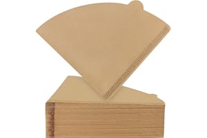 CLINUSE Cone Coffee Filters #2, 200 Count Unbleached Size 02 Coffee Filter, Disposable Natural Paper Filters 2-4 Cup, 02 Cone Filters for Pour Over and Drip Coffee Maker