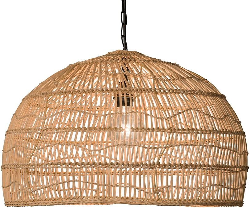 rattan ceiling pendant