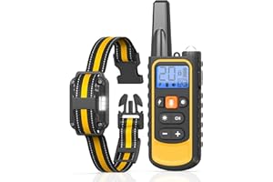 Doparet Dog Shock Collar with Remote Control, 3300FT Rechargeable Shock Collar for 8-120lbs Large Medium Small Dogs, IP67 Waterproof Dog Electric Training Collars with 3 Training Modes, Security Lock