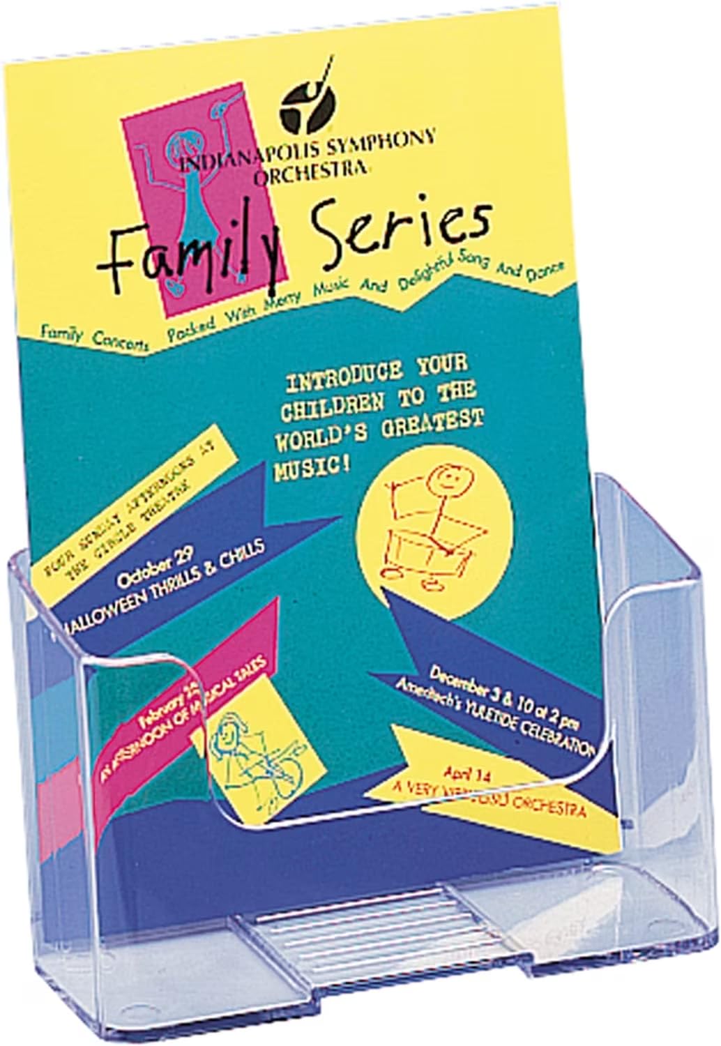 Deflecto Standard Literature Holder Rigid A5 Clear Ref 74901