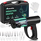 Mxmoonfree Induction Heater Bolt Removal, 1500W Induction Bolt Heater Tool with 8 Coil and Rugged Carrier Case to Safely Remo