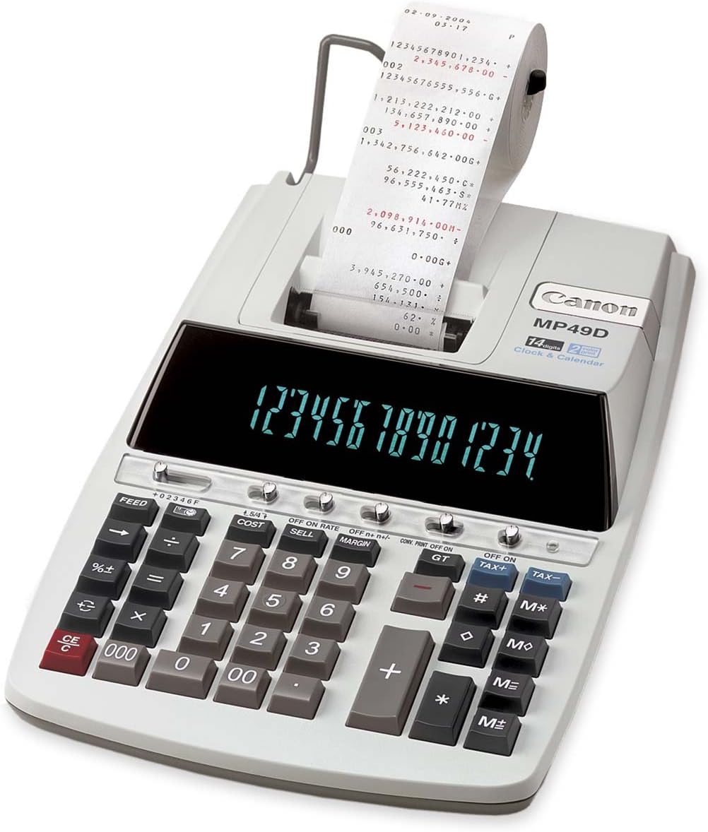 Canon MP49D Printing Calculator, White Amazon.ca Electronics