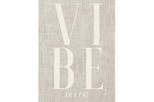 Vibe Decor: Modern Trivia For The Design Enthusiasts | Decorative Hardcover Coffee Table Styling Book For Staging and Stacking