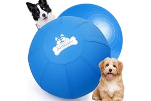 OUTDOGGY Herding Ball for Dogs 18 Inch - Dual-Layer Heavy Duty Herding Ball for Australian Shepherds, Border Collies & Corgis | Outdoor Herding Toy for Small/Medium Dogs - Backyard Training and Play - Blue