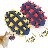 CoubonTail Dog Toy Ball, Dog Spiky Toy Ball with Squeaker, for Floating Chewing Fetching and Interactive Play (2pc Kit)