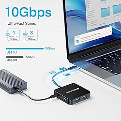 ACASIS USB C Hub 10Gbps, Multiport Adapter with 4K