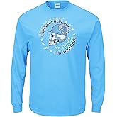 Smack Apparel North Carolina Fans. Carolina Blue 'Til The Day I'm Through. Blue T-Shirt (Sm-5X)