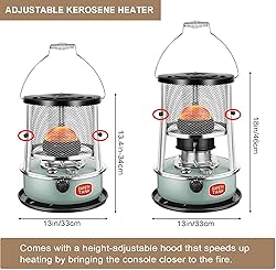 OVLRIJP Kerosene Heater Indoor, Small Kerosene