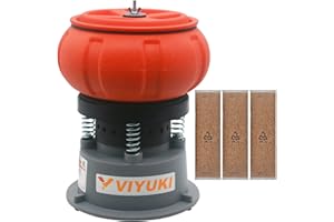VIYUKI Electric 5LB Vibratory Tumbler Bowl Tumbling Polishing Machine - Polishing Small Metal Parts
