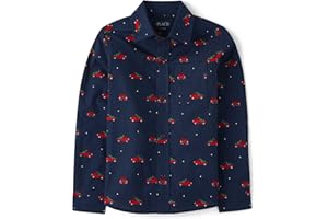 The Children's Place Boys Long Sleeve Poplin Button Down ShirtButton Down Shirt