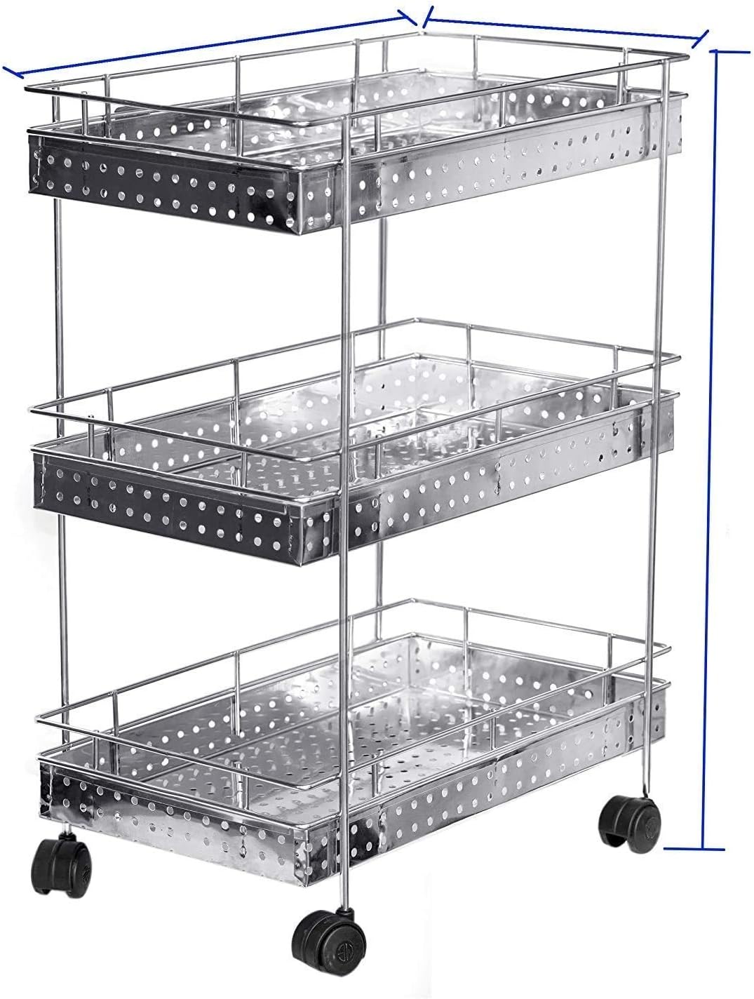 Buy SKYPER Stainless Steel 3Tier Vegetable Basket for Kitchen/Onion