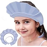 KOMIDK Baby Kids Shower Cap Shampoo Bath Bathing Hat Silicone Adjustable Washing Hair Shower Bathing Protection Shower Cap fo