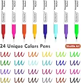 Shuttle Art 24 Colours Permanent Markers Fine Point Assorted - Waterproof Quick view 3