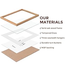 11x14 Picture Frames Set of 3, Light Wood 11 x 14