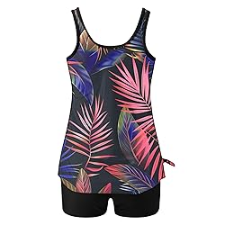 Tankini Swimsuits for Women Tummy Control Blouson