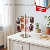 Wismay Sunglasses Organizer Display Stand Eyeglass Holder Rack 12 Pairs view 2