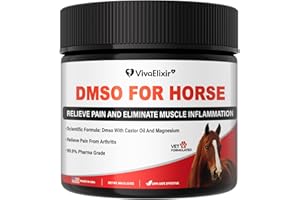 VivaElixir Liniment Gel DMSO for Horses | Veterinary Liniment Gel | Medical-Grade DMSO, Magnesium & Castor Oil | Horse Cream for Joint & Muscle Pain | Horse Pain Relief | Muscle Pain Gel – 60 g