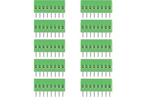 DIANN 10pcs PCB Connectors 8Pin 2.54mm 0.1" Pitch Screw Terminal Block Connector 150V 6A PCB Terminal Block Connector for 26-18AWG Cable