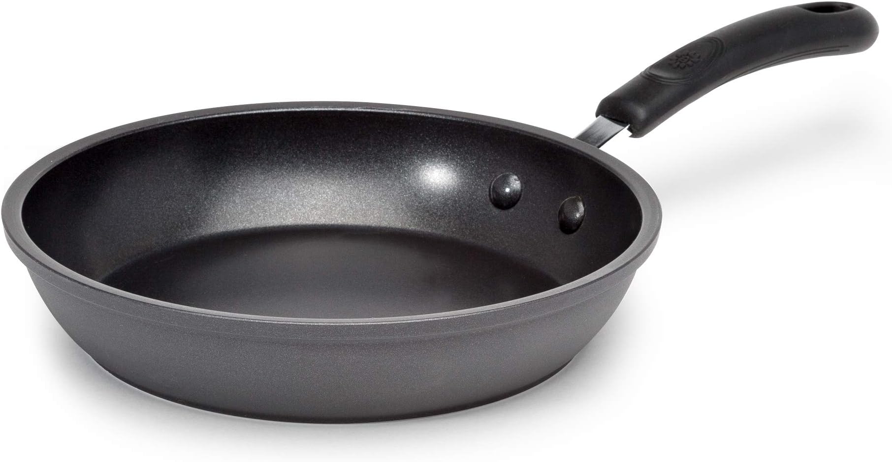 EcolutionSymphony Multipurpose Forged Reinforced Ergonomic Cool-Touch Silicone Handle, Dishwasher Safe, Nonstick, Fry Pan - 8 Inch, Grey