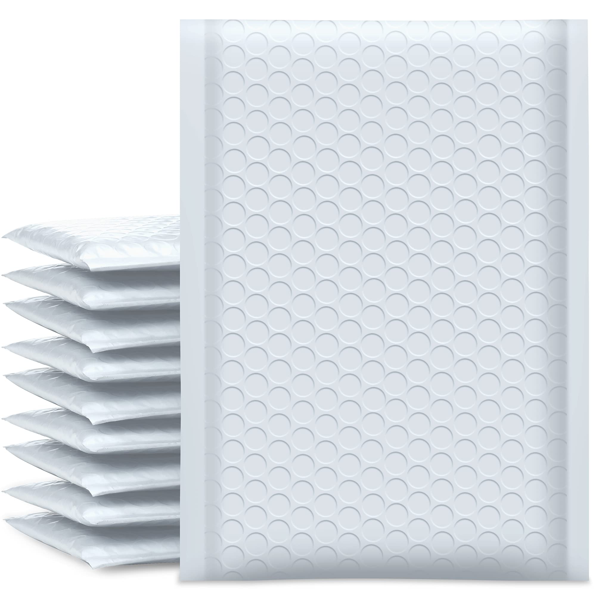 Photo 1 of UCGOU Bubble Mailers 6x10 Inch White 25 Pack Usable Size 6x9" Padded Envelopes Small Business Mailing Packages Opaque Self Seal Adhesive Waterproof Boutique Shipping Bag for Jewelry Makeup Supplies #0