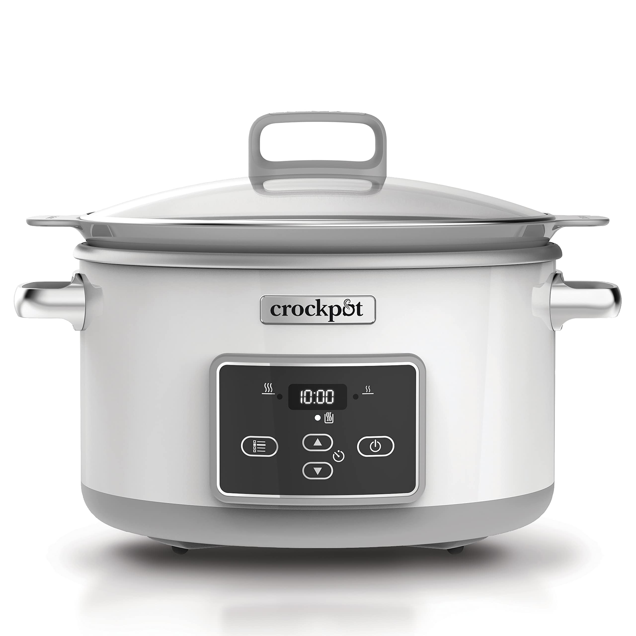 Crockpot DuraCeramic Digital Saute Slow Cooker with Hob-Safe Pot | Digital Timer | Anti-Stick & Easy Clean | 5L (4-5 people) [CSC026]
