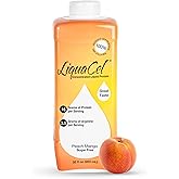 LiquaCel Concentrated Liquid Protein, Peach Mango Flavor, Ready-to-Drink, 16g Hydrolyzed Collagen Protein and 2.5g Arginine Per 1oz Serving, Sugar & Gluten Free, 32 fl oz Bottle, Case of 6