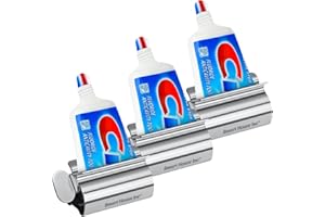 SMART HOUSE INC Toothpaste Squeezer Tube Roller Stainless Steel Tube Squeezer Rollers, Saves Toothpaste, Creams, Puts an end to Waste - Simple and Practical (Silver)