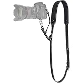 Padwa Lifestyle Black Frosted Single Camera Harness Strap for One Camera - Professional Single Full Grain Leather Camera Harness,Quick Release Gear DSLR Camera Straps for Photographers
