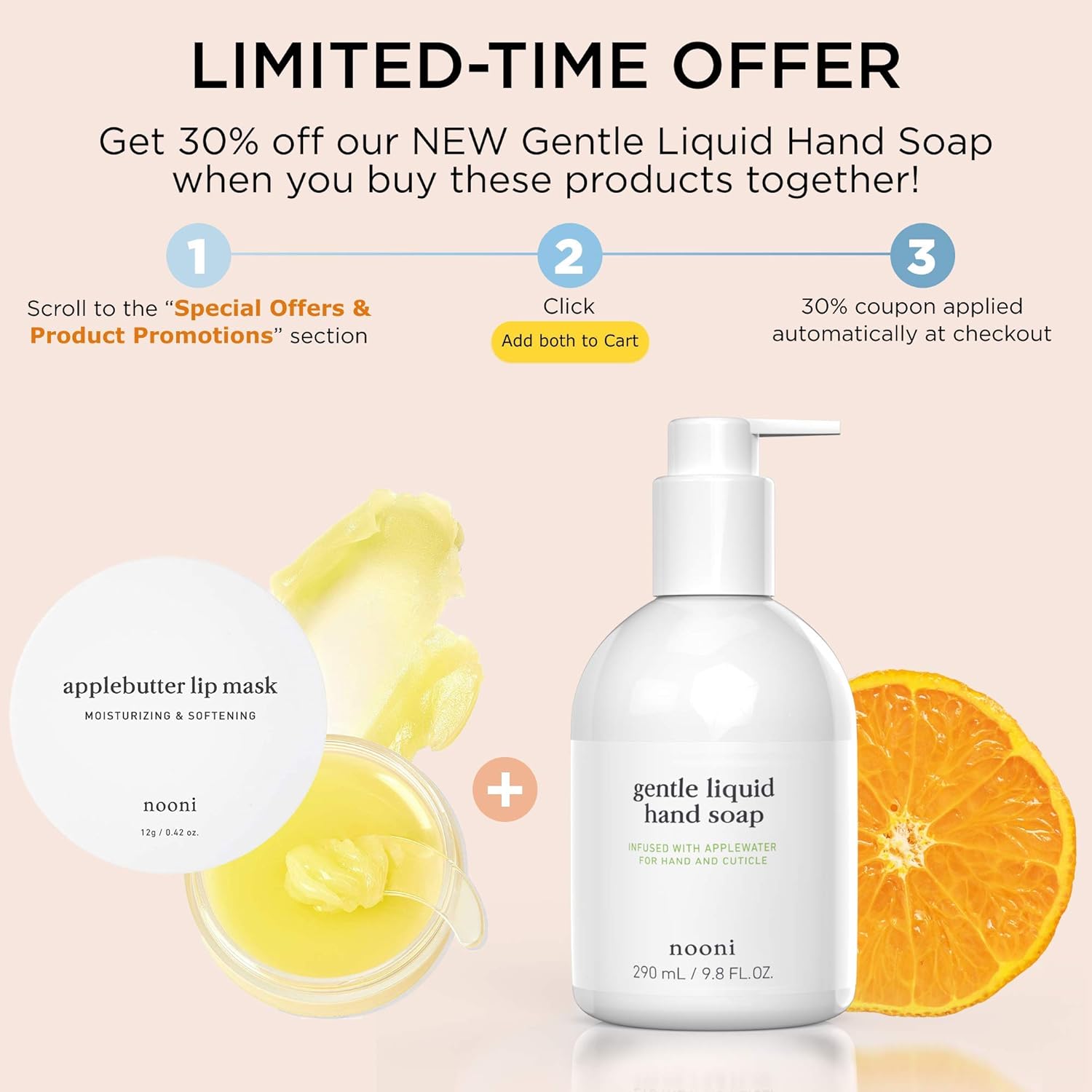 NOONI Applebutter Lip Balm with Shea Butter, AHAs, and Vitamins A, C & E | Moisturizing Lip Mask Overnight | Korean Skincare for Cracked Lip Repair | Cruelty-free, Gluten-free, Paraben-free : Beauty