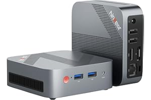 Ninkear Mini PC Intel CPU N150(up to 3.6GHz), 3-Year Warranty, 16GB DDR4 512GB PCIe M.2 NVMe SSD Micro Gaming PC, Mini Desktop Computers with 4K Dual Display, 1000M RJ45/HDMI/DP/USB 3.0, WiFi 5/BT 5