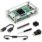 Raspberry Zero W 2W Case | Clear Acrylic Case for Raspberry Pi Zero / Zero W, Durable Protective Enclosure with Easy Assembly