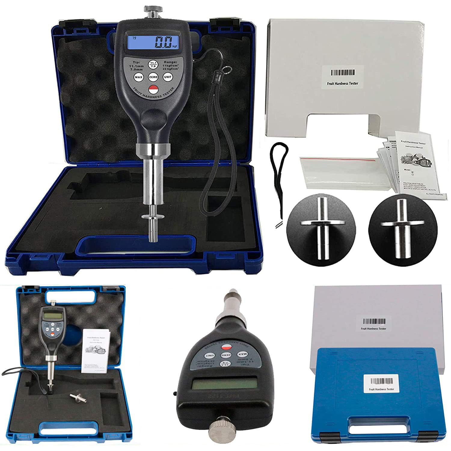 VTSYIQI Fruit Penetrometer Hardness Tester Firmness